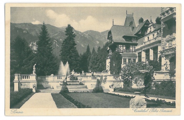 4530 - SINAIA, PELES Castle, Romania - old postcard - unused