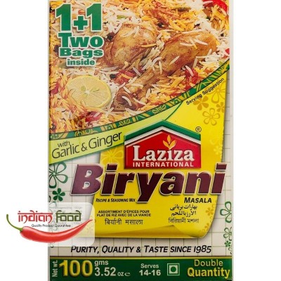 LAZIZA Biryani Masala (Condiment pentru Orez cu Carne) 100g foto