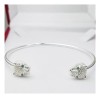 Brățară argintie cu capete de panteră Cod ARG37E, Argintboutique