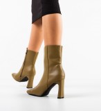 Cumpara ieftin Botine dama Fraz Khaki