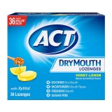 Drajeuri ACT Dry Mouth, cu xilitol, miere și lăm&acirc;ie, 36 buc