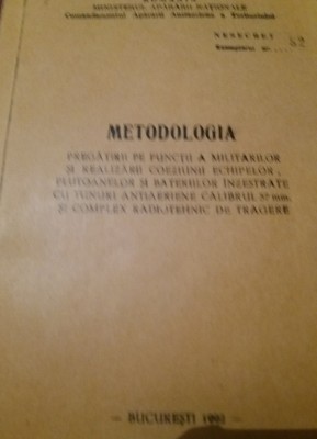 METODOLOGIA PREGATIRII PE FUNCTII A MILITARILOR foto