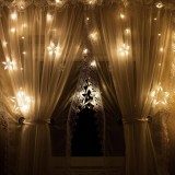 (DL) Instalatie lumina tip perdea cu 138 LED-uri, 2m, pentru interior/exterior, stelute iluminare alba Household NewTrend