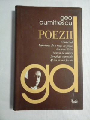 POEZII - Geo DUMITRESCU foto