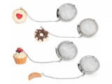 Cumpara ieftin Set 4 infuzoare ceai otel polirasina Cake 4 x 18 H