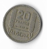 Moneda 20 francs 1956 - Algeria