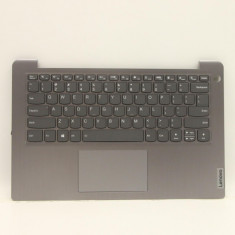 Carcasa superioara cu tastatura palmrest Laptop, Lenovo, IdeaPad 3-14ITL6 Type 82H7, AP21M000500, iluminata, Artic Grey, layout US