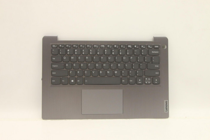 Carcasa superioara cu tastatura palmrest Laptop, Lenovo, IdeaPad 3-14ADA6 Type 82KQ, AP21M000500, iluminata, Artic Grey, layout US