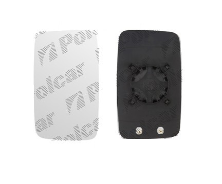 Geam oglinda exterioara cu suport fixare Volkswagen Transporter/Multivan (T5), 04.2003-2015; T6, 04.2015-, Dreapta, PICK-UP, geam convex; cromat, Vie