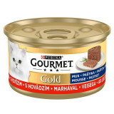 Conservă Gourmet GOLD - pateu cu vită, 85g