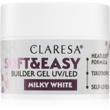 Claresa Soft&amp;Easy Builder Gel gel de bază pentru unghii culoare Milky White 12 g