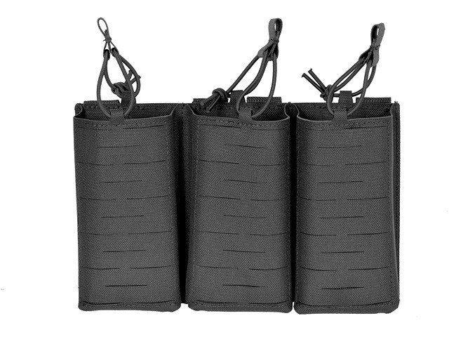 Portincarcator triplu AK Laser-Cut 8Fields Negru