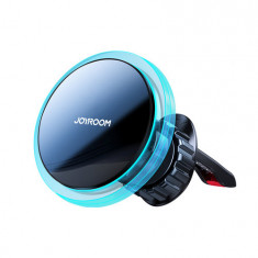Joyroom Car Holder Qi Wireless Induction Charger 15W (compatibil cu MagSafe iPhone) pentru grila de ventilație Silver (JR-ZS291)