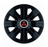 Cumpara ieftin Set 4 Capace Roti Autohelix MSA&reg;, potrivite jantelor de R14, pentru Mitsubishi, model Cosmos Negru