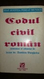 Codul civil roman comentat si adnotat de dr lector Dumitru Burghelea