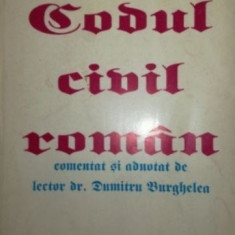 Codul civil roman comentat si adnotat de dr lector Dumitru Burghelea