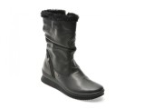 Ghete IMAC negre, 656538, din piele naturala