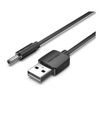 Cablu USB A mufa - DC 3.5x1.35 mm mufa 1m cupru negru VENTION CEXBF foto