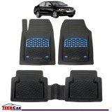 Covorașe Auto Compatibile VW Passat B5/B6 TEAMCAR&reg; Blue, Cauciuc