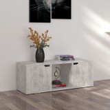 vidaXL Comodă TV, gri beton, 88,5x27,5x30,5 cm, lemn prelucrat 338175
