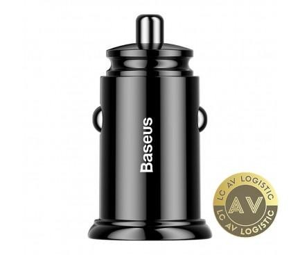 Incarcator Auto Baseus 30W 5A 2 x USB-A Negru CCALL-YD01