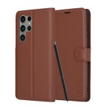 Husa Samsung Galaxy S23 Ultra Techsuit Leather Folio, maro