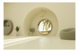 Tablou Canvas Minimalist Colț de Relaxare cu Peisaj Tropical, 39 x 26 cm, CMCLASS
