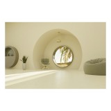 Tablou Canvas Minimalist Colț de Relaxare cu Peisaj Tropical, 39 x 26 cm, CMCLASS