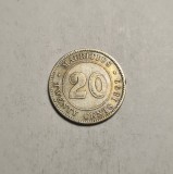 Mauritius 20 Twenty Cents 1899 Regina Victoria