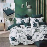 LENJERIE FINET 6 PIESE CU HUSĂ &ndash; 160&times;200 ȘI 180&times;200 (HF6P122) - 180x200