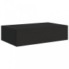 Dulap de perete cu sertare, negru, 40x23,5x10 cm, MDF