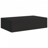 Dulap de perete cu sertare, negru, 40x23,5x10 cm, MDF