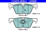 ATE 13.0470-3859.2 ATE Ceramic set placute frana,frana disc