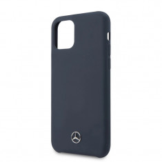 Husa Cover Mercedes Silicone pentru iPhone 11 Blue foto