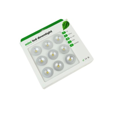 Pachet 9 buc spot LED ingropat, 120 grade, alb cald, 12 VDC 1W, minimodul12VWW foto
