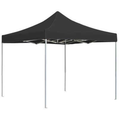 Cort de petrecere pliabil, antracit, 2 x 2 m, aluminiu foto