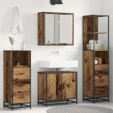 vidaXL Set de mobilier pentru baie 4 pcs Lemn Vechi Lemn compozit 3402375