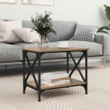 vidaXL Masă laterală Stejar Artizanal 55 x 38 x 45 cm Lemn compozit 875739