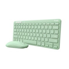 TASTATURI Trust LYRA Wireless and rechargeable Keyboard &amp;amp; Mouse GREEN US &amp;quot;24942&amp;quot; (timbru verde 0.8 lei)