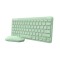 TASTATURI Trust LYRA Wireless and rechargeable Keyboard &amp; Mouse GREEN US &quot;24942&quot; (timbru verde 0.8 lei)