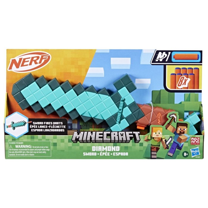 Nerf blaster nerf minecraft diamond