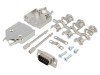 Conector D-Sub 9 Pin Mufă Tată Dreaptă Neagră pentru Cablu