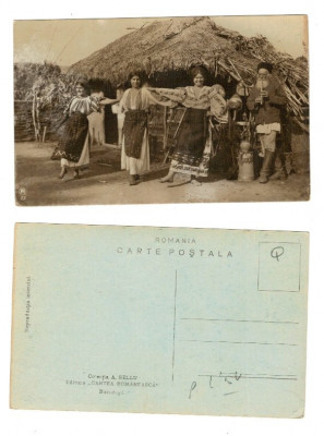 Port popular, folclor, obiceiuri, carte postala aprox. 1930 foto