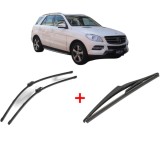 Cumpara ieftin Set 3 stergatoare MERCEDES-BENZ M-CLASS (W166) 2011-2015, parbriz si luneta, Valeo Silencio