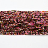 Sirag turmalina multicolor pietre micro fatetate 3mm 38cm, Stonemania Bijou