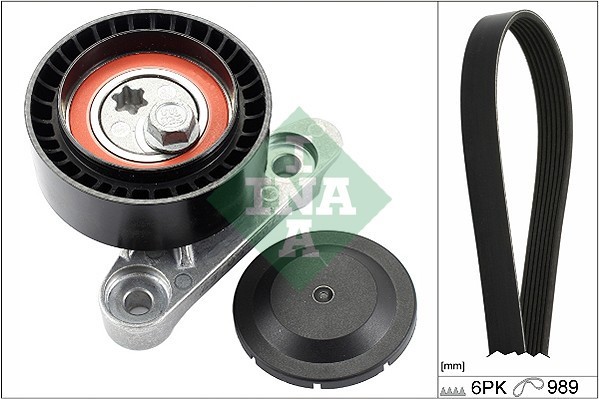 INA 529 0160 10 Set curea transmisie cu caneluri