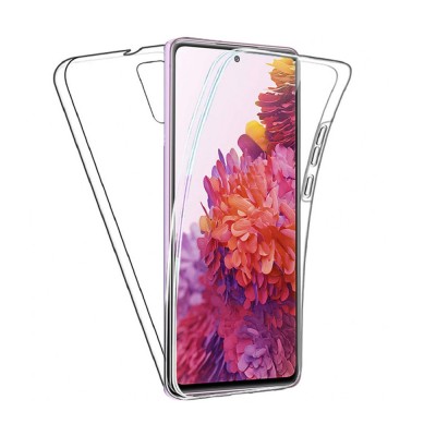 Husa 360 compatibila cu Samsung Galaxy S20 FE, Full Body, Fata TPU si Spate PC, HTPMag&amp;reg;, Transparent foto