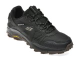 Pantofi sport SKECHERS negri, 237790, din material textil si piele naturala