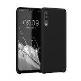 Husa Kwmobile pentru Samsung Galaxy A50, Silicon, Negru, 48715.01, Carcasa