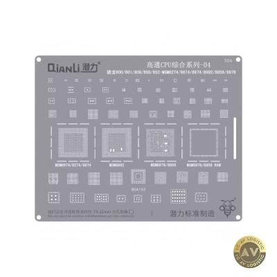 Sita BGA QIANLI QS504 pentru CPU Qualcomm SnapDragon 4 Series foto